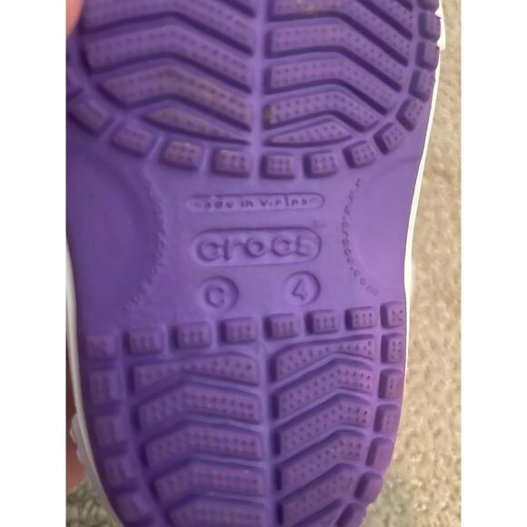 Crocs Kids Crocband Sandals Purple Sz 4 Toddler - Picture 4 of 4